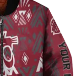 personalized washington state cougars pyramid shapes crimson bomber jacket best selling