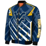personalized west virginia mountaineers chevron angles blue bomber jacket best selling