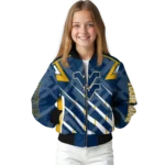 personalized west virginia mountaineers chevron angles blue bomber jacket best selling