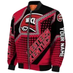 personalized western kentucky hilltoppers star burst red bomber jacket best selling