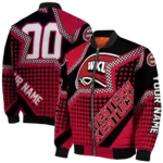 personalized western kentucky hilltoppers star burst red bomber jacket best selling