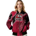 personalized western kentucky hilltoppers star burst red bomber jacket best selling