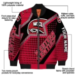 personalized western kentucky hilltoppers star burst red bomber jacket best selling