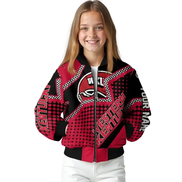 personalized western kentucky hilltoppers star burst red bomber jacket top rated