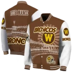 personalized-western-michigan-broncos-ferris-arena-brown-white-varsity-jacket-best-selling.webp