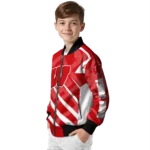 personalized wisconsin badgers chevron angles red bomber jacket best selling