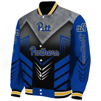 pittsburgh panthers arrow layer royal blue black varsity jacket best selling.webp