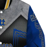 pittsburgh panthers arrow layer royal blue black varsity jacket best selling.webp