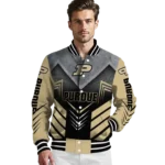 purdue boilermakers arrow layer gold black varsity jacket best selling.webp