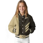 purdue boilermakers triple side stripes gold black varsity jacket best selling.webp