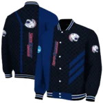 south alabama jaguars triple side stripes blue black varsity jacket best selling.webp