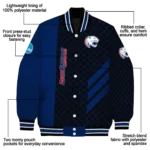 south alabama jaguars triple side stripes blue black varsity jacket best selling.webp