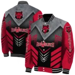 arkansas state red wolves arrow layer scarlet black varsity jacket best selling.webp