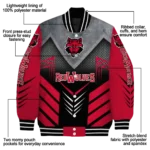 arkansas state red wolves arrow layer scarlet black varsity jacket best selling.webp