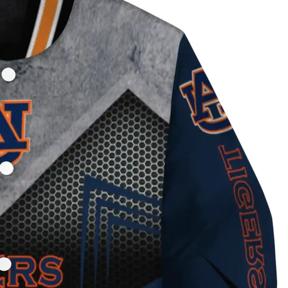 auburn tigers arrow layer navy blue black varsity jacket premium grade.webp