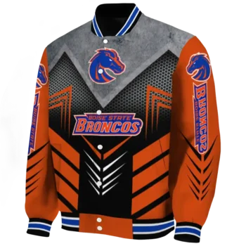 boise state broncos arrow layer orange black varsity jacket best selling.webp