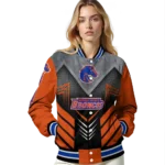 boise state broncos arrow layer orange black varsity jacket best selling.webp