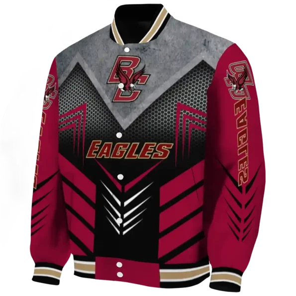 boston college eagles arrow layer maroon black varsity jacket best selling.webp