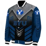 byu cougars arrow layer blue black varsity jacket best selling.webp