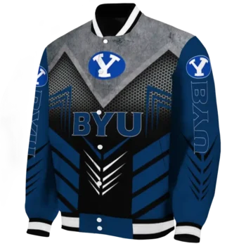 byu cougars arrow layer blue black varsity jacket best selling.webp