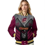 central michigan chippewas arrow layer maroon black varsity jacket best selling.webp