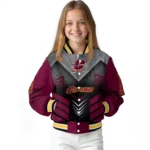 central michigan chippewas arrow layer maroon black varsity jacket best selling.webp