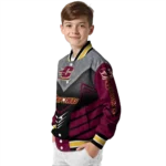 central michigan chippewas arrow layer maroon black varsity jacket best selling.webp