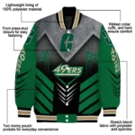charlotte 49ers arrow layer green black varsity jacket best selling.webp