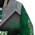 charlotte 49ers arrow layer green black varsity jacket best selling.webp