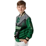 charlotte 49ers arrow layer green black varsity jacket best selling.webp