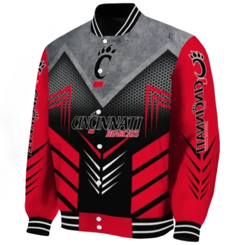 cincinnati bearcats arrow layer red black varsity jacket best selling.webp