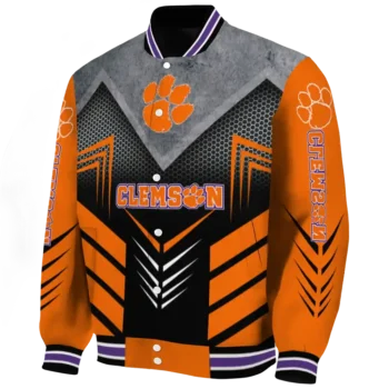 clemson tigers arrow layer orange black varsity jacket best selling.webp
