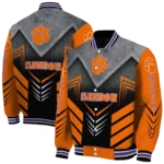 clemson tigers arrow layer orange black varsity jacket best selling.webp