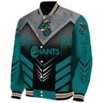 coastal carolina chanticleers arrow layer green black varsity jacket best selling.webp