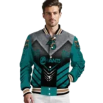 coastal carolina chanticleers arrow layer green black varsity jacket best selling.webp