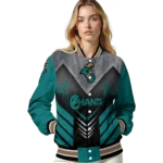 coastal carolina chanticleers arrow layer green black varsity jacket best selling.webp