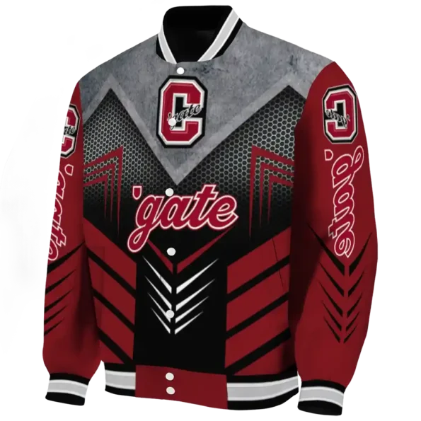 colgate raiders arrow layer maroon black varsity jacket best selling.webp
