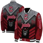 colgate raiders arrow layer maroon black varsity jacket best selling.webp