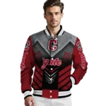 colgate raiders arrow layer maroon black varsity jacket best selling.webp