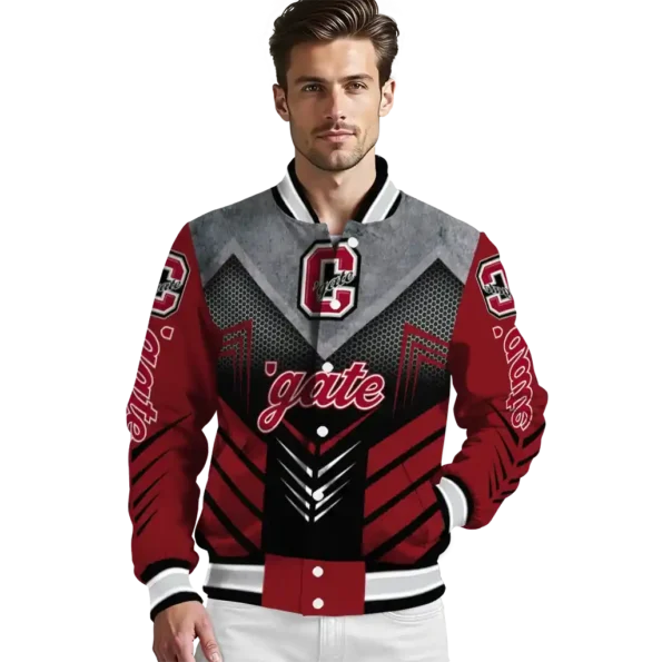 colgate raiders arrow layer maroon black varsity jacket high quality.webp