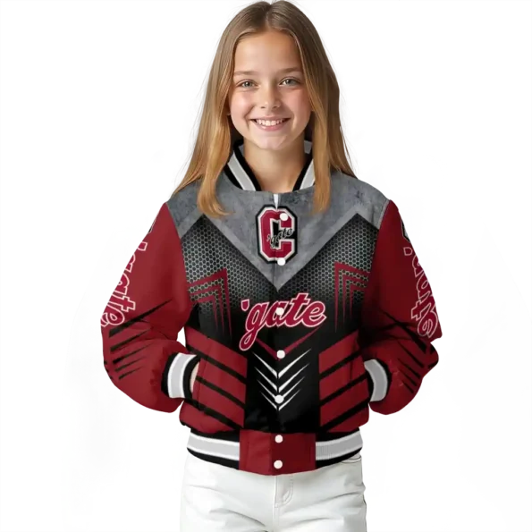 colgate raiders arrow layer maroon black varsity jacket top rated.webp