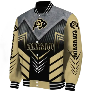colorado buffaloes arrow layer gold black varsity jacket best selling.webp
