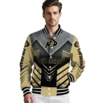 colorado buffaloes arrow layer gold black varsity jacket best selling.webp