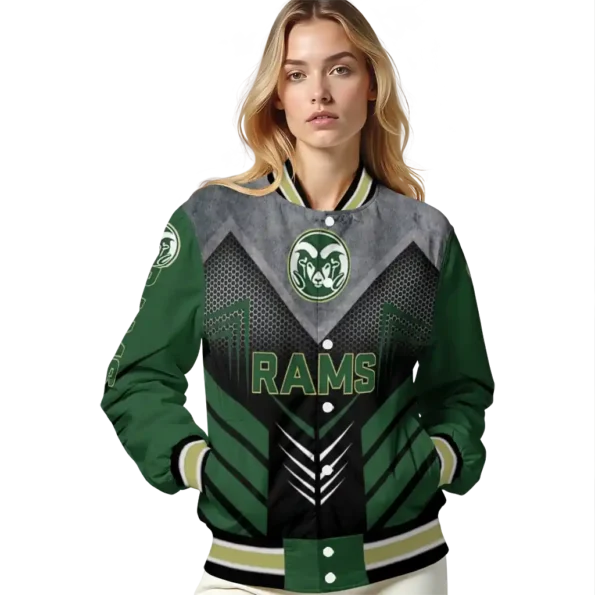 colorado state rams arrow layer green black varsity jacket latest model.webp