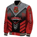 cornell big red arrow layer red black varsity jacket best selling.webp