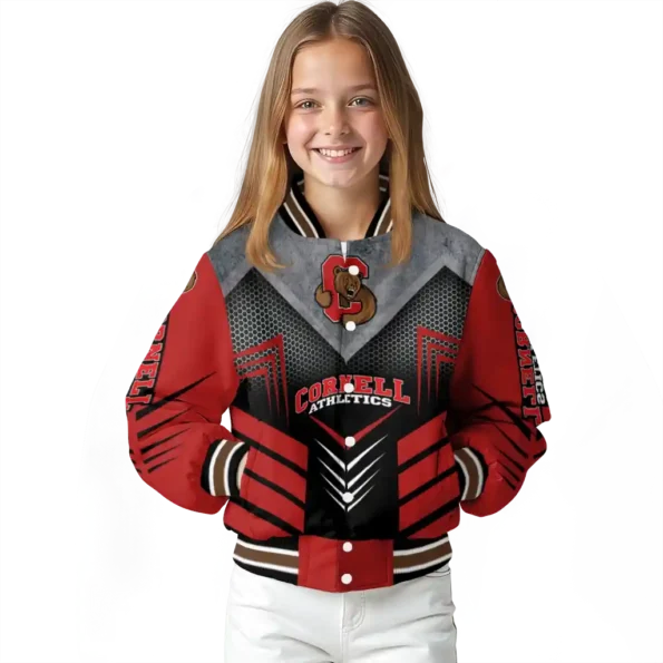 cornell big red arrow layer red black varsity jacket top rated.webp