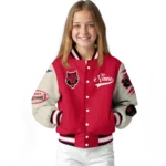 custom arkansas state red wolves wildcat pawprint scarlet nude varsity jacket best selling.webp
