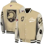 custom army black knights wildcat pawprint gold nude varsity jacket best selling.webp