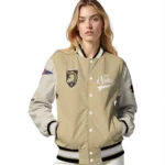custom army black knights wildcat pawprint gold nude varsity jacket best selling.webp