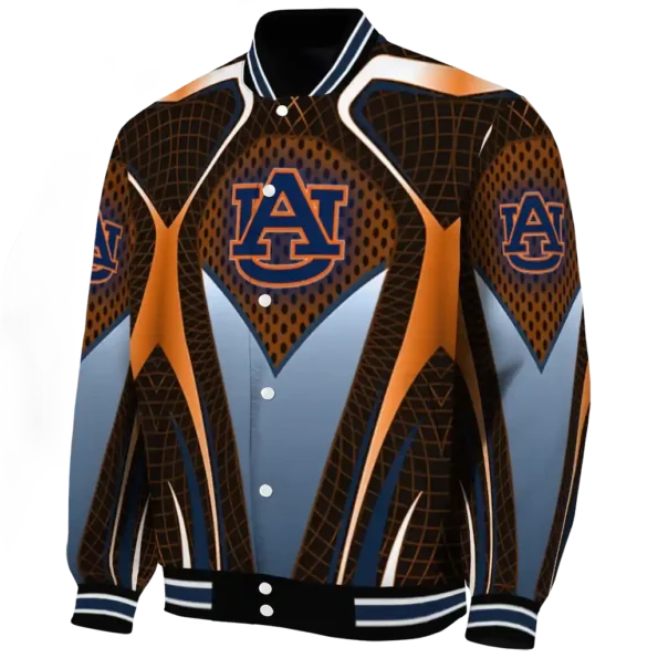 custom auburn tigers mesh chest orange black varsity jacket best selling